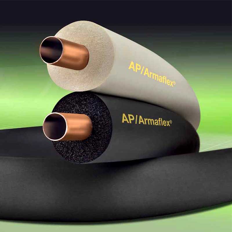 Metros de aislamiento de tubería Armaflex en coquilla AF-1-080, Seccion B, Raiz
